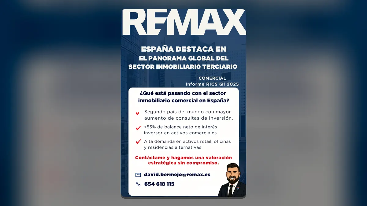 España destaca en el panorama global del sector inmobiliario comercial – Informe RICS Q1 2025
