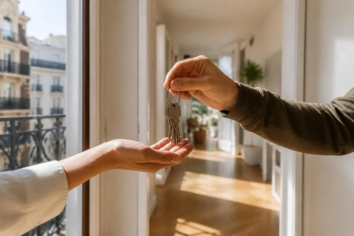 Entrega de llaves de una vivienda