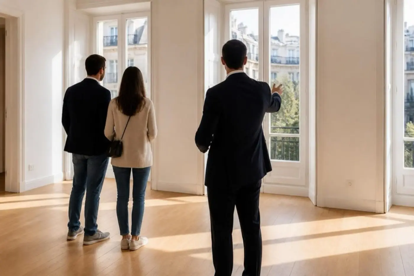 Visita a un piso con el asesor