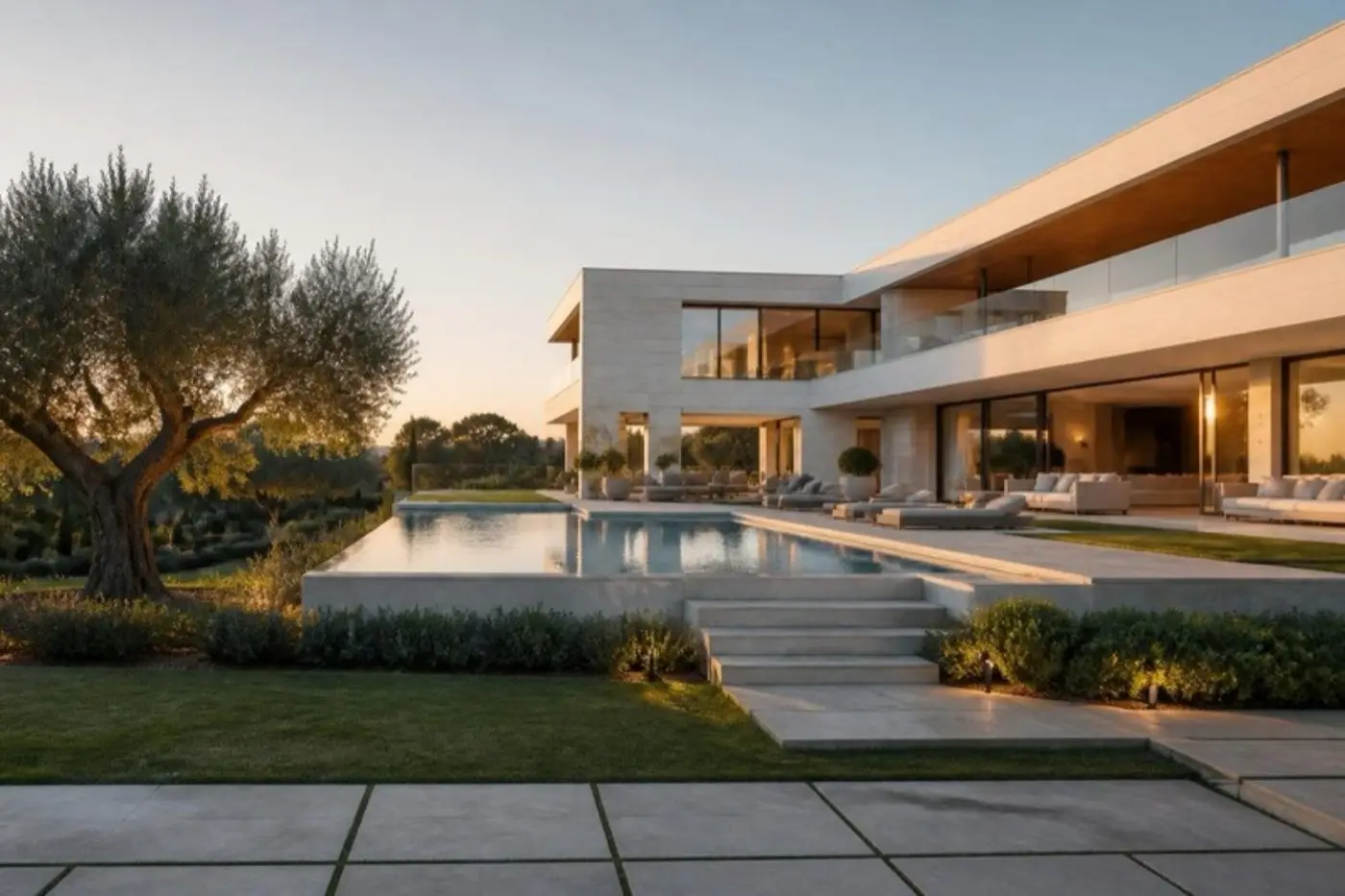 Villa contemporánea con piscina