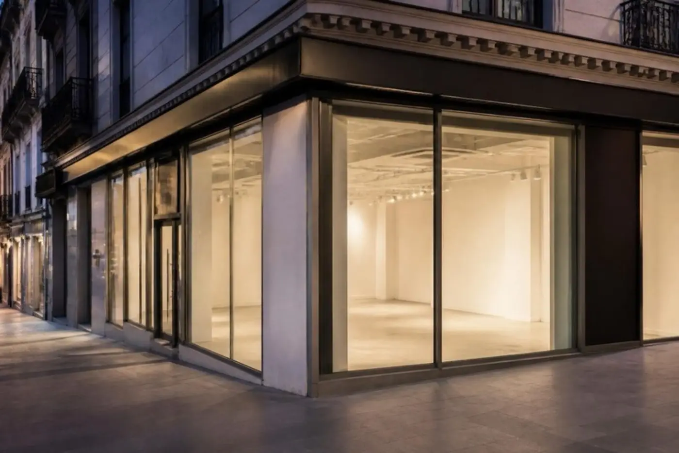 Local comercial en esquina con escaparate