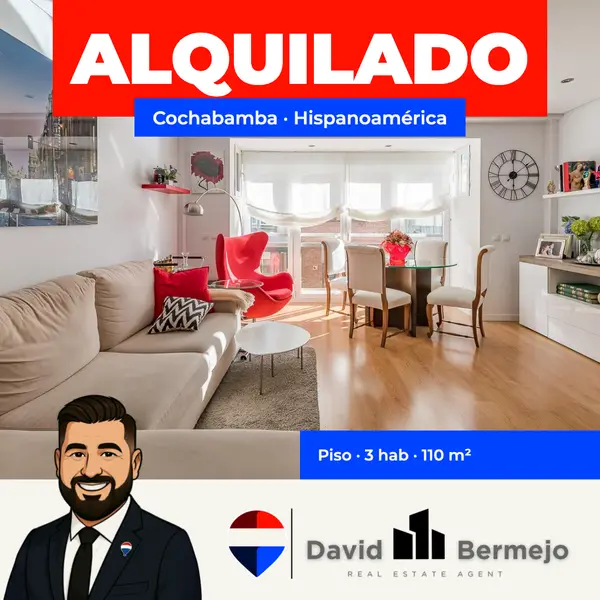 Piso alquilado en la calle Cochabamba, Hispanoamérica, por David Bermejo López (REMAX Welcome)